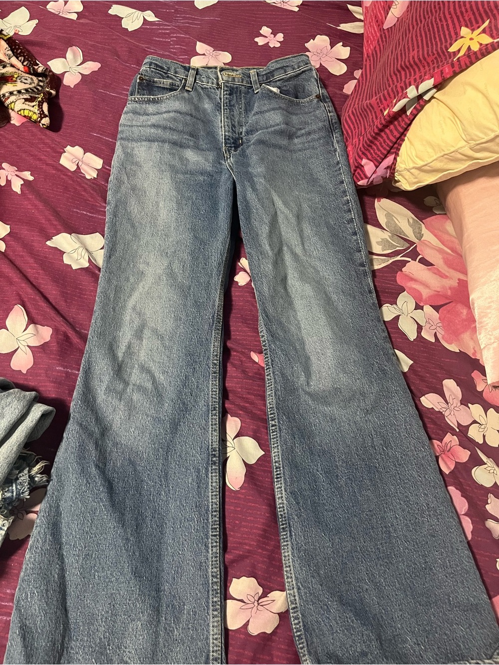 Levi's Vintage Style Light Blue Flare Jeans
